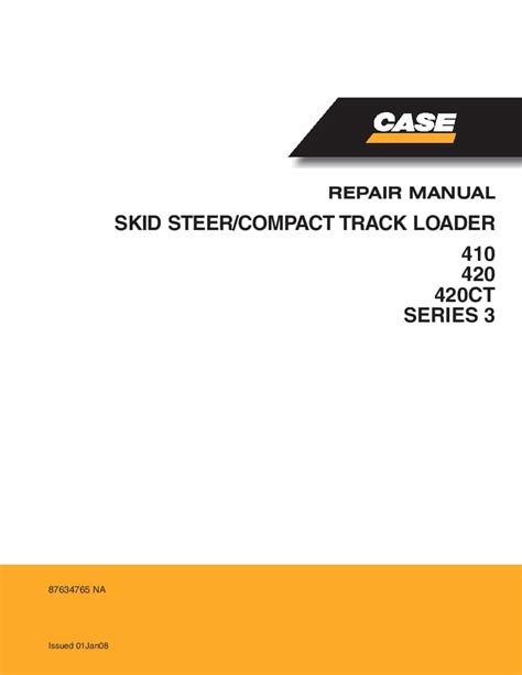 case 420 skid steer repair manual|case 420 backhoe specs.